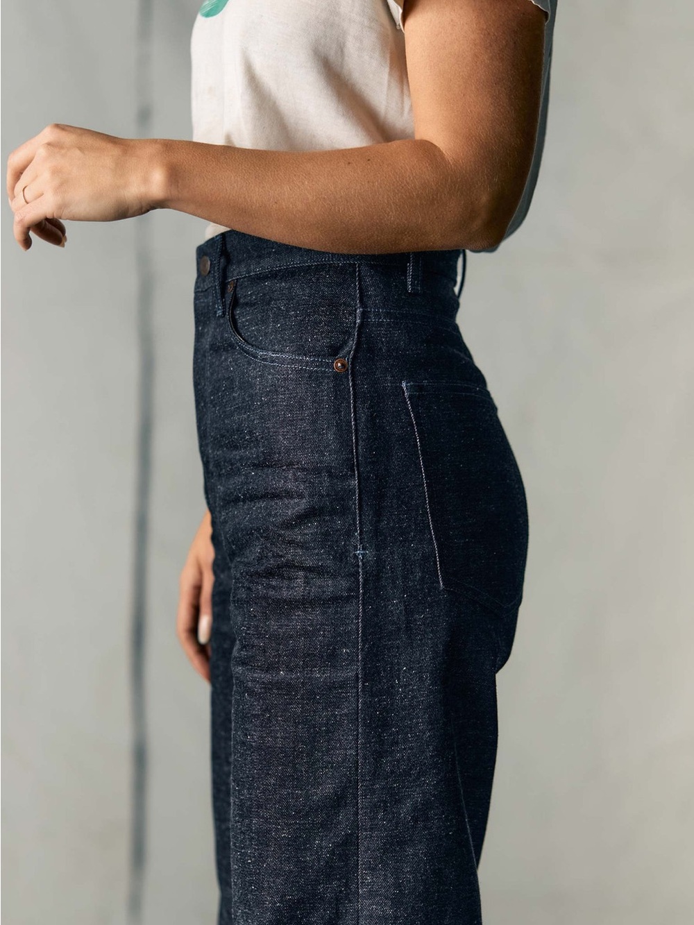 Imogene + Willie Catherine Indigo Rigid Nep Jeans Like New Selvedge Denim - Picture 6 of 12